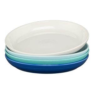 Fiesta Mixed Coastal Blues Coupe 10 3/8 Inch Dinner Bowl 40 OZ, Set of 4