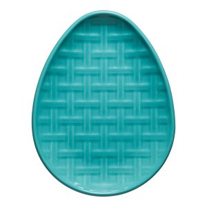 Fiesta Retired Embossed Egg Shaped Plate 10 Inch