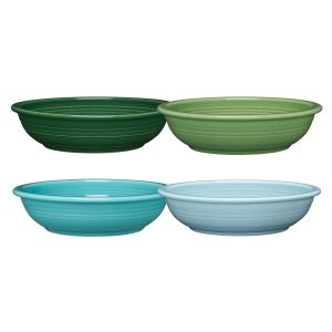 Fiesta Mixed Aegean Classic Rim 8 3/8-Inch 34OZ Pasta Bowls, Set of 4